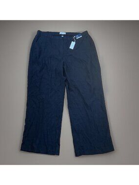 Abercrombie Fitch NWT Sloan Collection Curve Love Linen Blend Pants Wide Leg